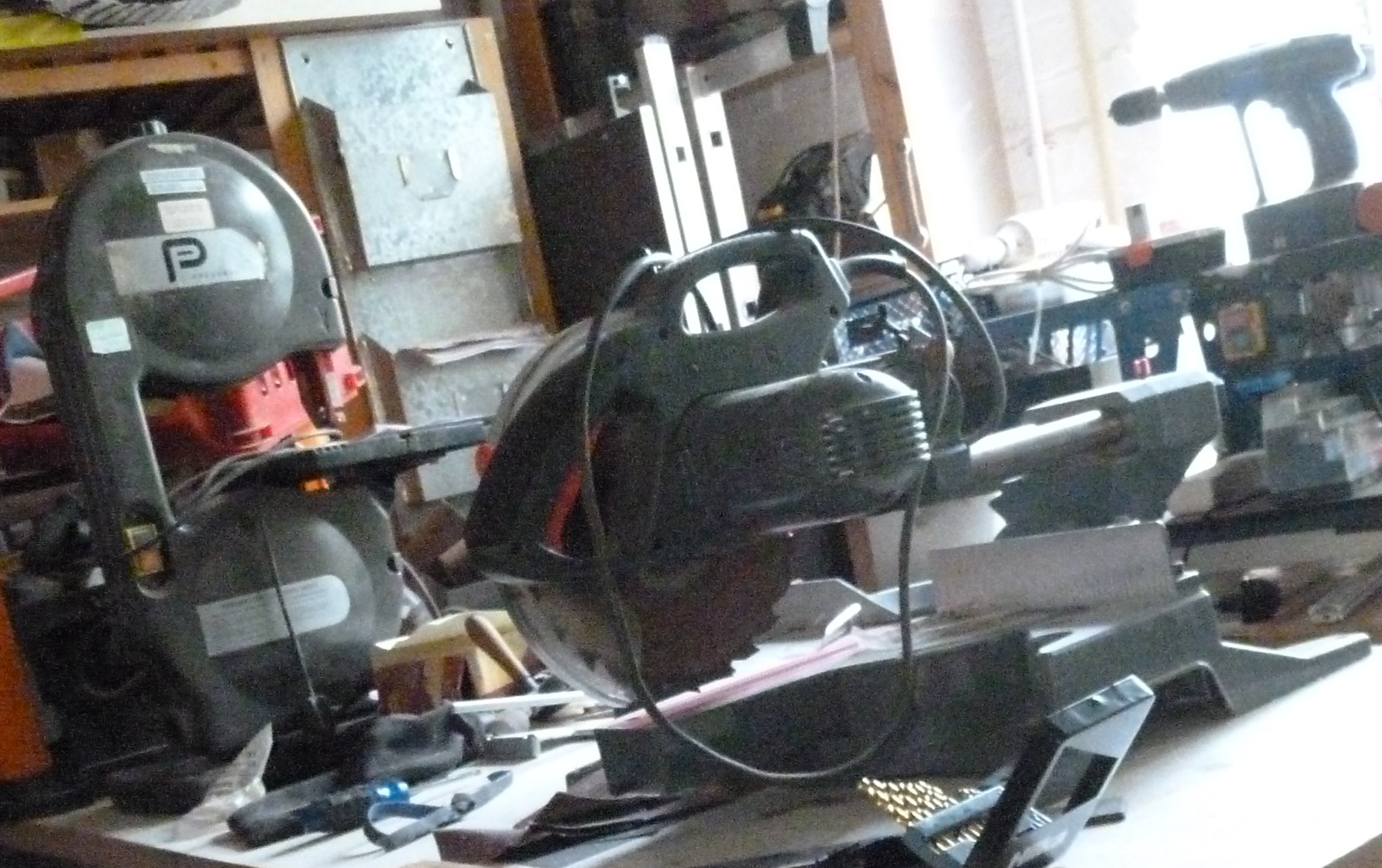 different types of machines in the wood room 