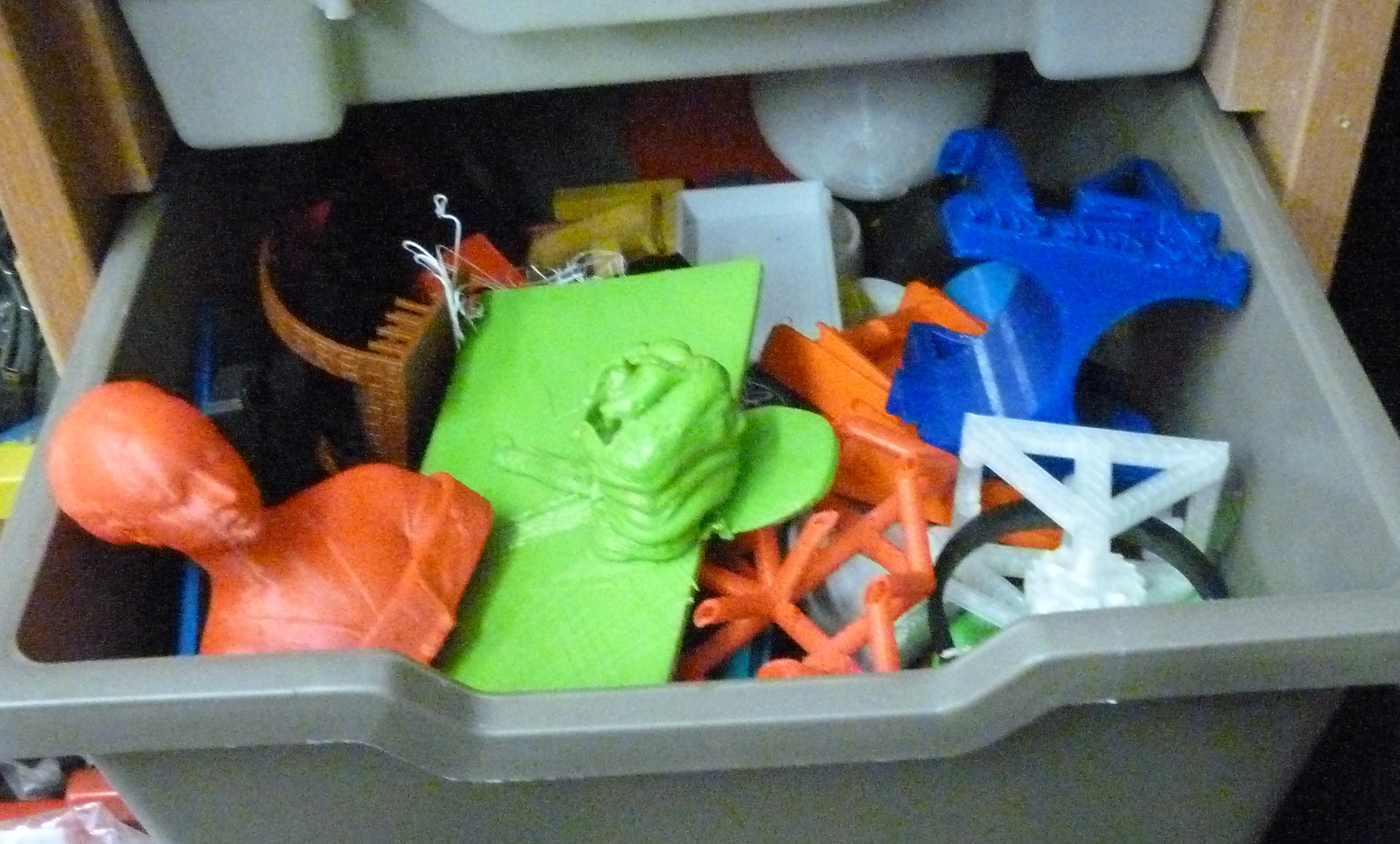 these are the scrap things made by the 3D printer