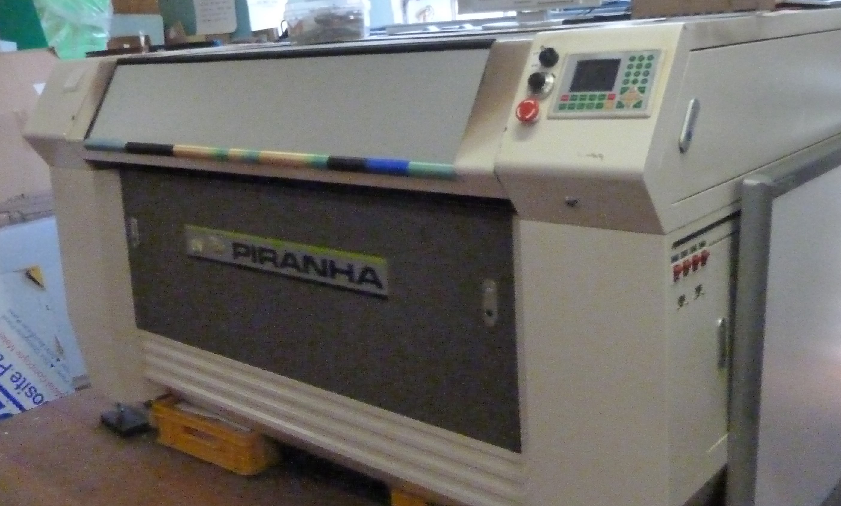 A photo of the Laser cutter.